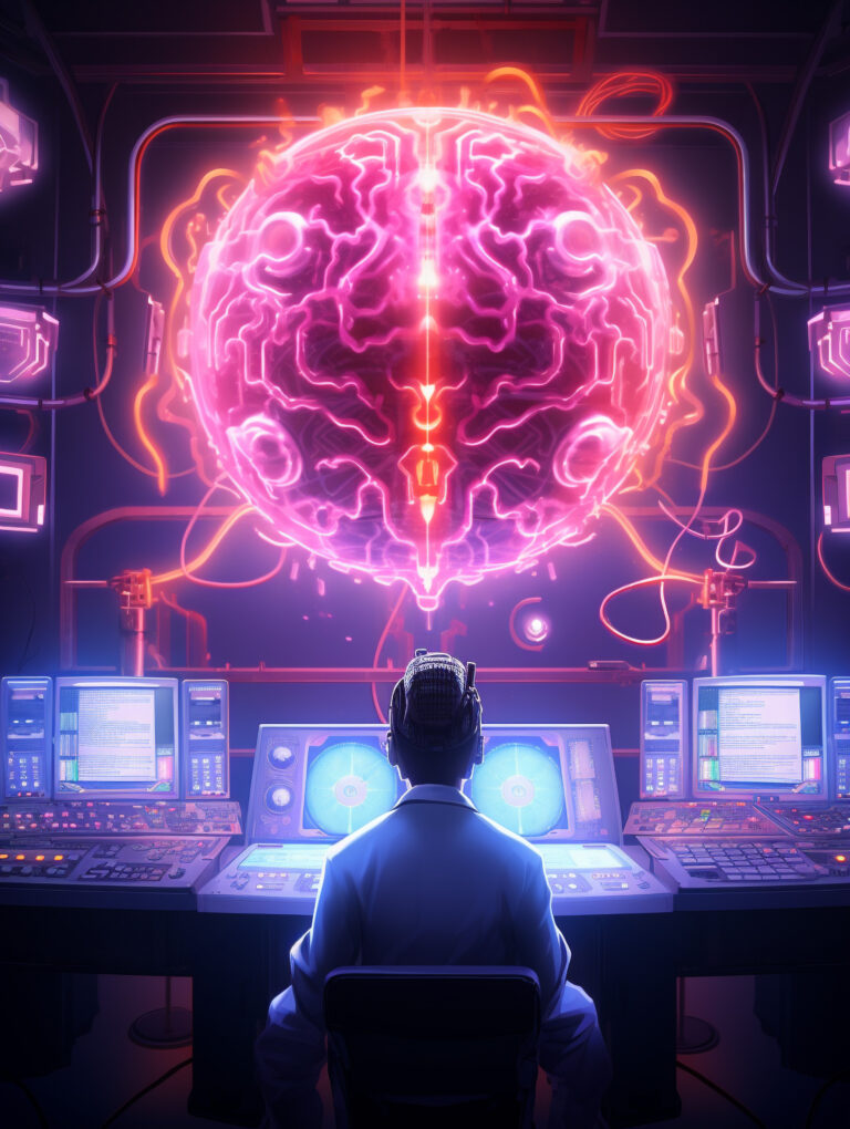 cyberpunk-illustration-with-futuristic-technology-bright-neon-lights